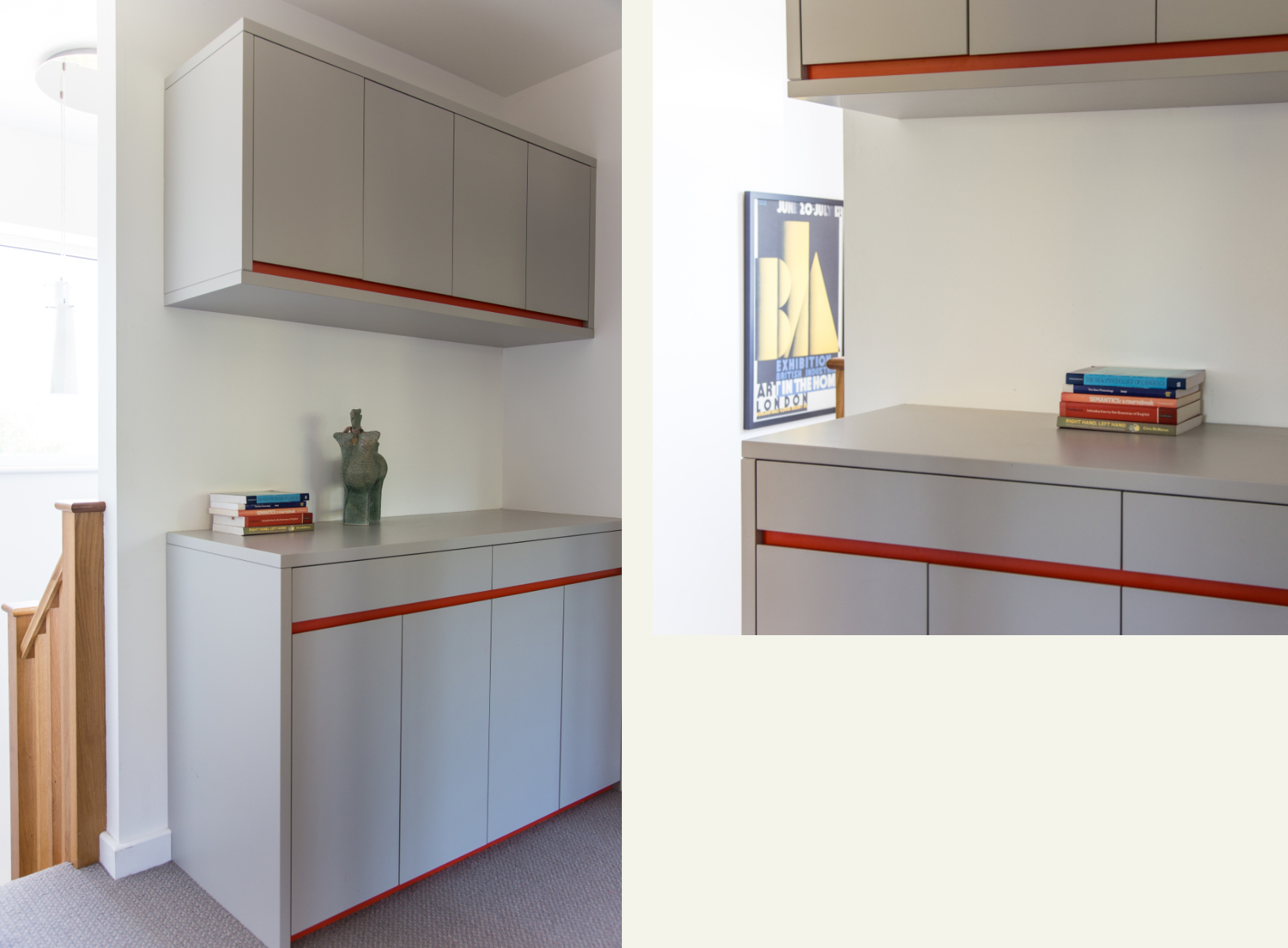 Project-BespokeDesign-3-LandingTwo Bespoke Design pair cupboards | Bolthole Design