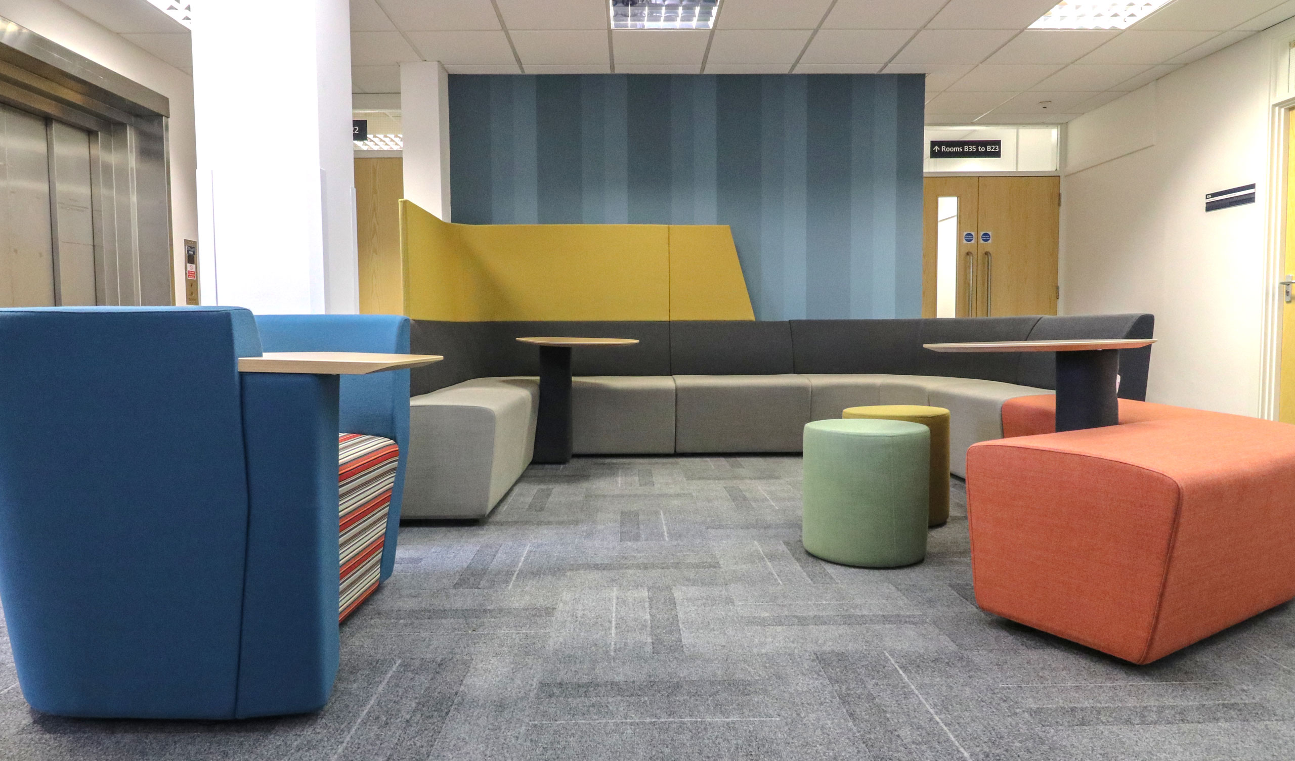 University challenge coloured furniture | Bolthole Design